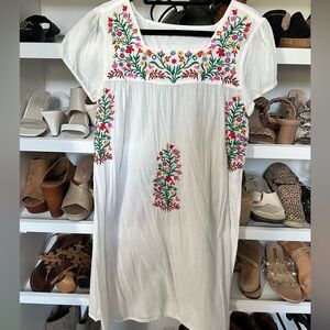 sample embroidered dress